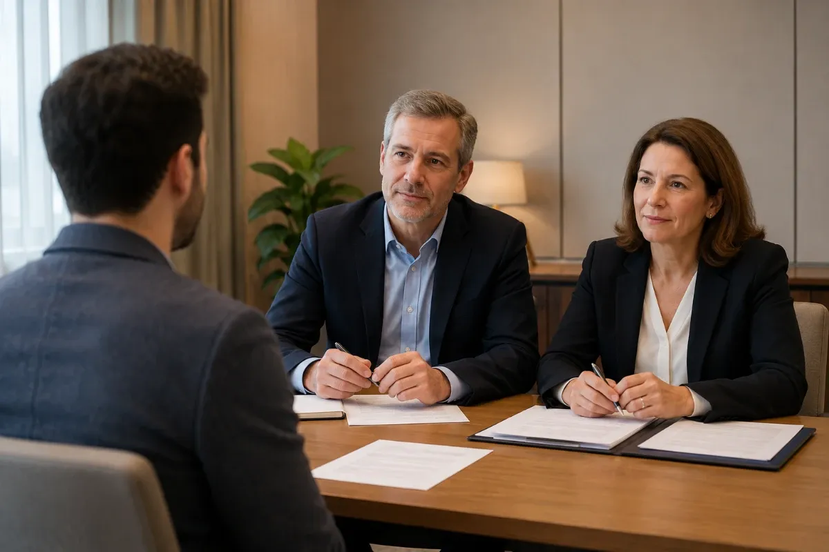 Mündliche Sachkundeprüfung §34a — Kandidat vor dem IHK-Prüfungsausschuss Mündliche Sachkundeprüfung §34a — Kandidat vor dem IHK-Prüfungsausschuss